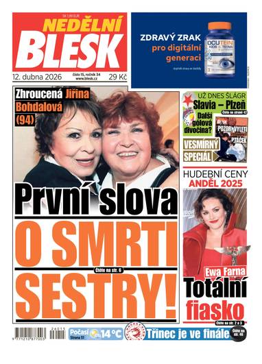 NEDĚLNÍ BLESK - 15/2026 - CZECH NEWS CENTER a. s.