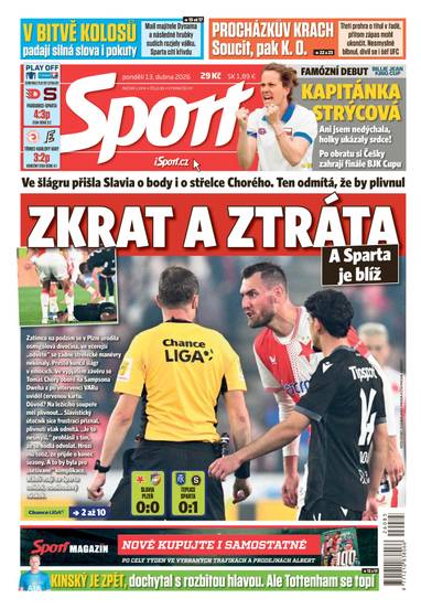 Sport - 13.4.2026 - CZECH NEWS CENTER a. s.