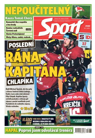 Sport - 14.4.2026 - CZECH NEWS CENTER a. s.