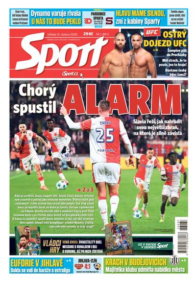 Sport - 15.4.2026 - CZECH NEWS CENTER a. s.