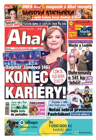 Aha! - 16.4.2026 - CZECH NEWS CENTER a. s.