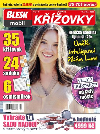 Časopis BLESKmobil KŘÍŽOVKY - 4/2026 - CZECH NEWS CENTER a. s.