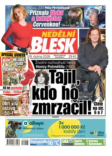 NEDĚLNÍ BLESK - 16/2026 - CZECH NEWS CENTER a. s.