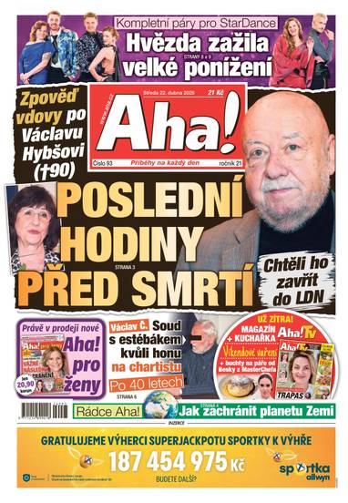 Aha! - 22.4.2026 - CZECH NEWS CENTER a. s.
