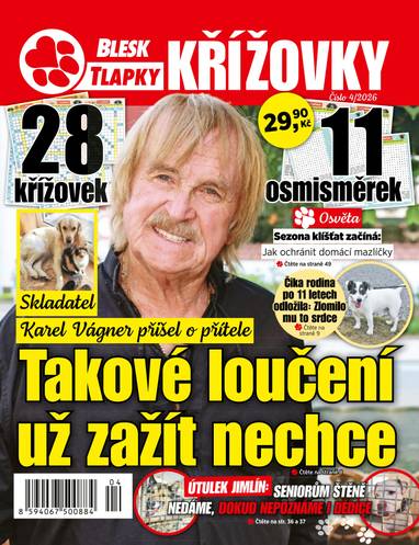 Časopis BLESK TLAPKY KŘÍŽOVKY - 4/2026 - CZECH NEWS CENTER a. s.