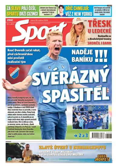 Sport - 28.4.2026 - CZECH NEWS CENTER a. s.