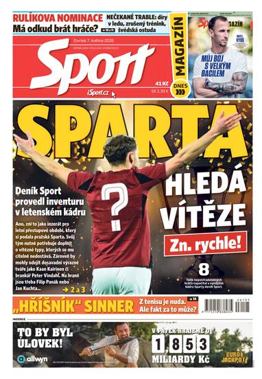 Sport - 7.5.2026 - CZECH NEWS CENTER a. s.