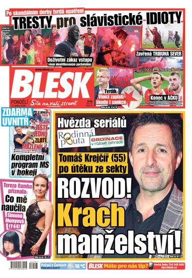 BLESK - 11.5.2026 - CZECH NEWS CENTER a. s.