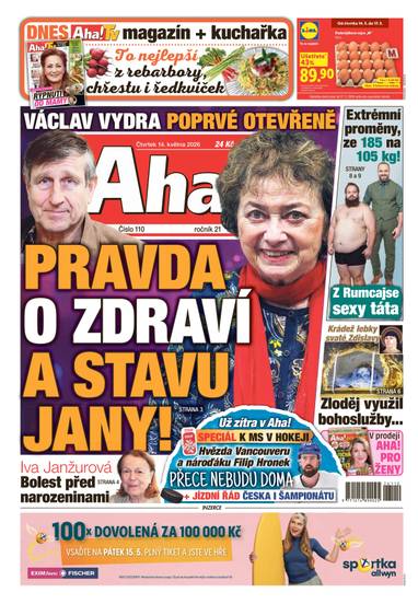 Aha! - 14.5.2026 - CZECH NEWS CENTER a. s.