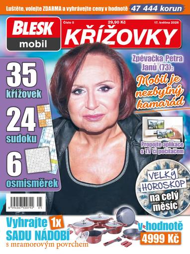 Časopis BLESKmobil KŘÍŽOVKY - 5/2026 - CZECH NEWS CENTER a. s.