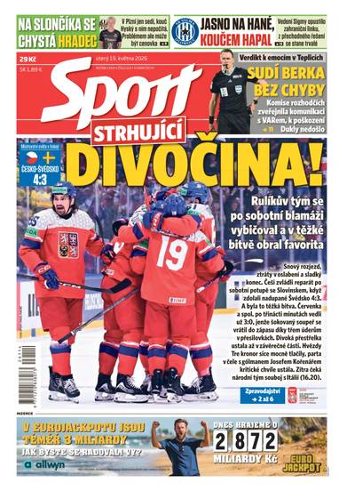 Sport - 19.5.2026 - CZECH NEWS CENTER a. s.