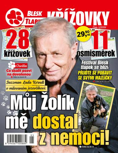 Časopis BLESK TLAPKY KŘÍŽOVKY - 5/2026 - CZECH NEWS CENTER a. s.