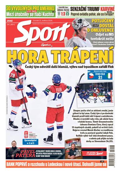 Sport - 21.5.2026 - CZECH NEWS CENTER a. s.