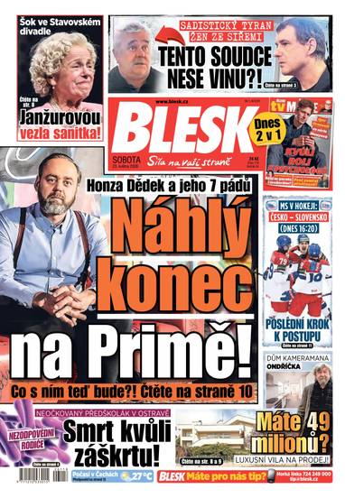 BLESK - 23.5.2026 - CZECH NEWS CENTER a. s.