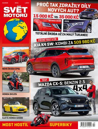 Časopis SVĚT MOTORŮ - 22/2026 - CZECH NEWS CENTER a. s.