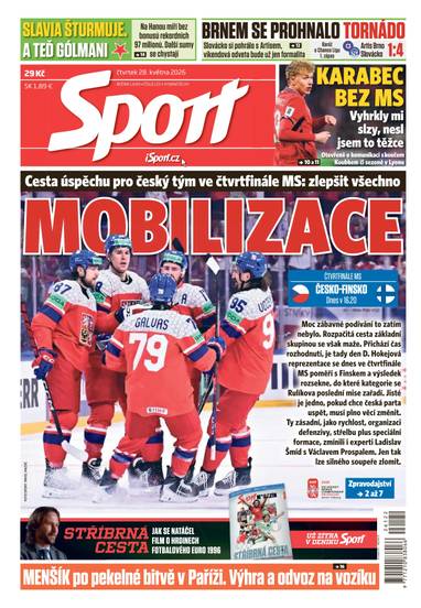 Sport - 28.5.2026 - CZECH NEWS CENTER a. s.