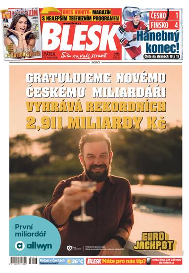 BLESK - 29.5.2026 - CZECH NEWS CENTER a. s.