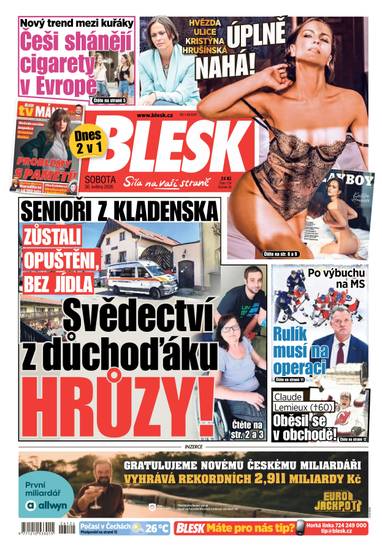 BLESK - 30.5.2026 - CZECH NEWS CENTER a. s.
