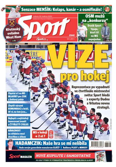 Sport - 30.5.2026 - CZECH NEWS CENTER a. s.