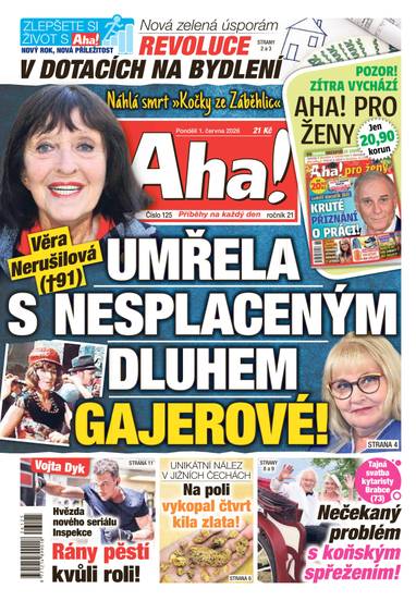 Aha! - 1.6.2026 - CZECH NEWS CENTER a. s.