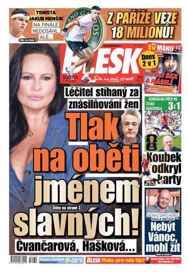 BLESK - 6.6.2026 - CZECH NEWS CENTER a. s.