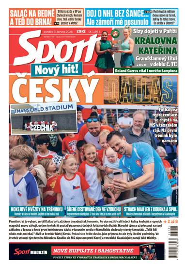 Sport - 8.6.2026 - CZECH NEWS CENTER a. s.
