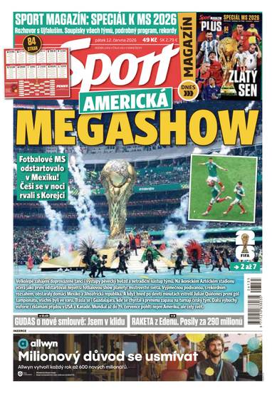 Sport - 12.6.2026 - CZECH NEWS CENTER a. s.