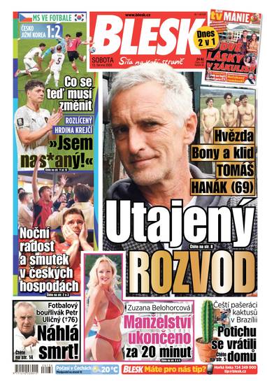 BLESK - 13.6.2026 - CZECH NEWS CENTER a. s.