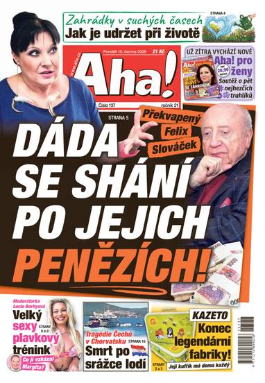 Aha! - 15.6.2026 - CZECH NEWS CENTER a. s.