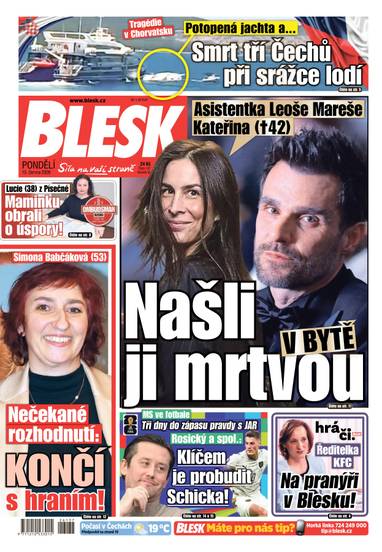 BLESK - 15.6.2026 - CZECH NEWS CENTER a. s.