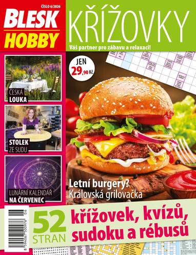 Časopis Blesk Hobby KŘÍŽOVKY - 6/2026 - CZECH NEWS CENTER a. s.