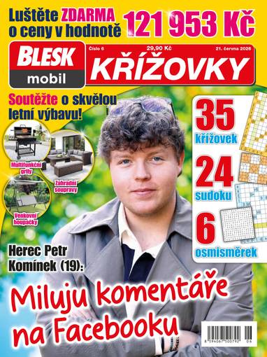 Časopis BLESKmobil KŘÍŽOVKY - 6/2026 - CZECH NEWS CENTER a. s.