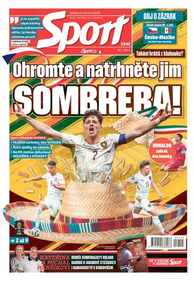 Sport - 24.6.2026 - CZECH NEWS CENTER a. s.