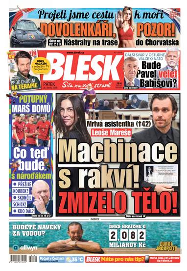 BLESK - 26.6.2026 - CZECH NEWS CENTER a. s.
