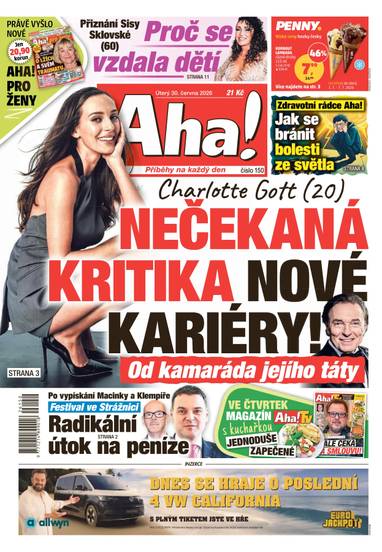 Aha! - 30.6.2026 - CZECH NEWS CENTER a. s.