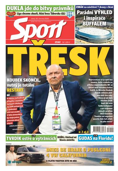 Sport - 30.6.2026 - CZECH NEWS CENTER a. s.