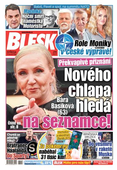 BLESK - 8.7.2026 - CZECH NEWS CENTER a. s.