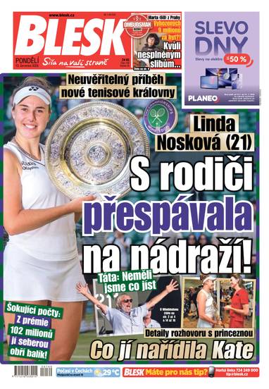 BLESK - 13.7.2026 - CZECH NEWS CENTER a. s.