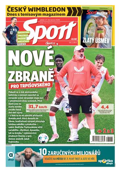 Sport - 17.7.2026 - CZECH NEWS CENTER a. s.