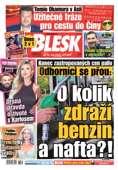 BLESK - 18.7.2026 - CZECH NEWS CENTER a. s.