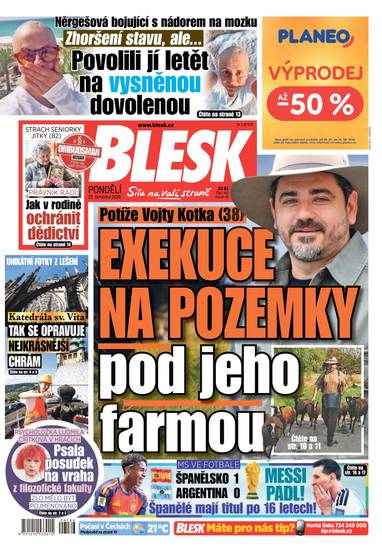 BLESK - 20.7.2026 - CZECH NEWS CENTER a. s.
