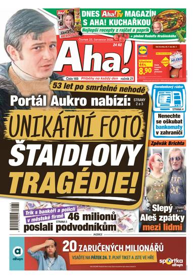 Aha! - 23.7.2026 - CZECH NEWS CENTER a. s.