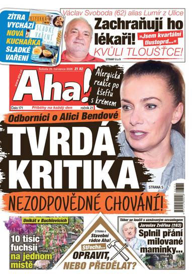 Aha! - 25.7.2026 - CZECH NEWS CENTER a. s.