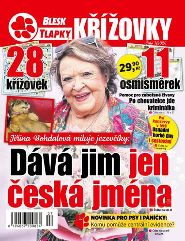 Časopis BLESK TLAPKY KŘÍŽOVKY - 7/2026 - CZECH NEWS CENTER a. s.