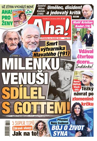 Aha! - 27.7.2026 - CZECH NEWS CENTER a. s.