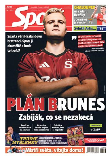 Sport - 28.7.2026 - CZECH NEWS CENTER a. s.