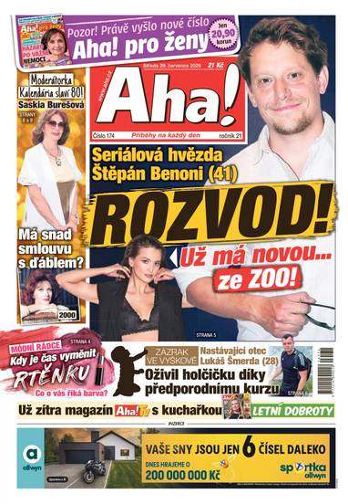 Aha! - 29.7.2026 - CZECH NEWS CENTER a. s.