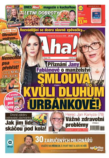 Aha! - 30.7.2026 - CZECH NEWS CENTER a. s.