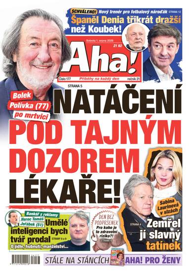 Aha! - 1.8.2026 - CZECH NEWS CENTER a. s.