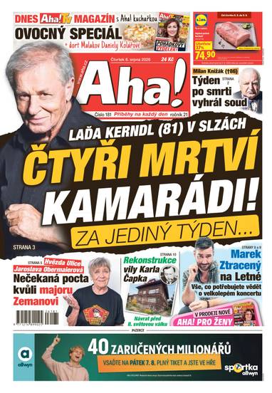 Aha! - 6.8.2026 - CZECH NEWS CENTER a. s.